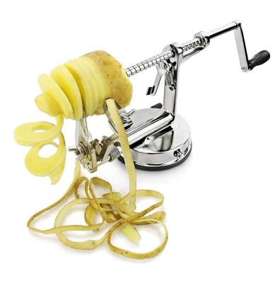 China Sustainable Top Quality Hand Held Enamel-Coated Apple Peeler for sale