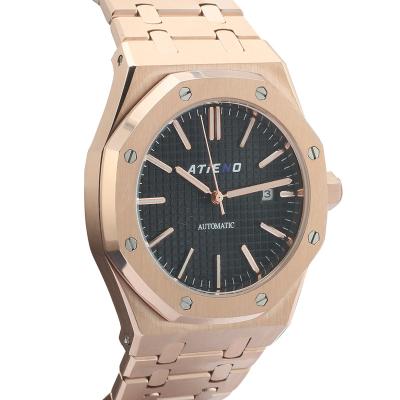 China Amazon Hot Selling Automatic Date Style Luxury Watches OEM 5ATM Royal Watch For Man for sale