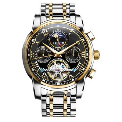 China Luxury High Quality Strap Relogio Masculino de Tourbillion Sapphire Glass Men Watch Oem Automatic Date 2021 for sale