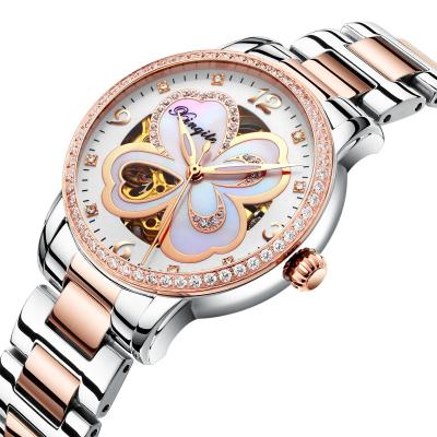 China Automatic date brand luxury lady watches automatic wristwatch women sports business ladies watches with bracelets for sale