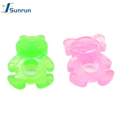 China Natural Rubber Elephant Frog Dog Sustainable Chew Toy Small Puppy Dog Teether for sale