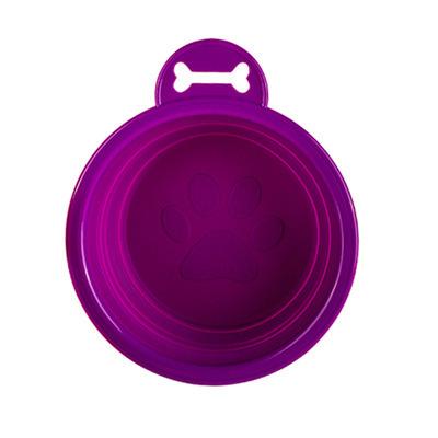 China Best-selling viable non slip collapsible silicone pet bowl travel silicone bowl portable size two driver for sale