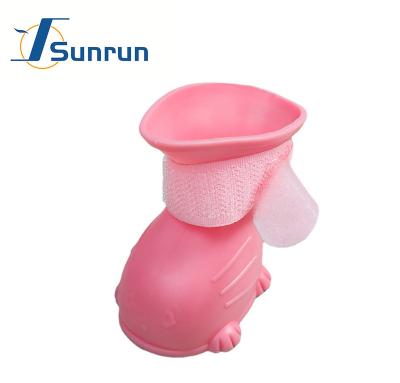 China Durable Waterproof Soft Dog Rain Boots Non-slip Anti-scratch Cute Dog Pet Shoes Rubber 4Pcs/Set Shoes For Dogs And Cats for sale