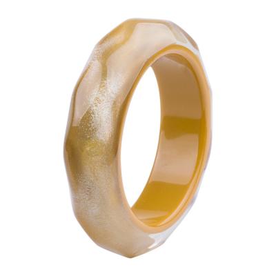 China FASHIONABLE European and American hot selling resin jewelry acrylic bangle bracelet for sale