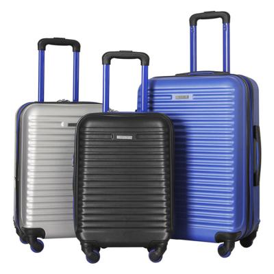 China ABS 3 Pieces ABS Hard Shell Trolley Case Suitcase Luggage Set for sale