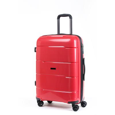 China New Fashion PP Quality PP TSA Lock Trolley Travel Luggage for sale