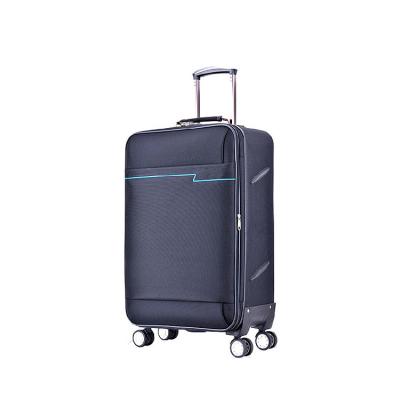 China Polyester Colorful Fashionable Urban Trolley Suitcase Soft Luggage On Wheels for sale