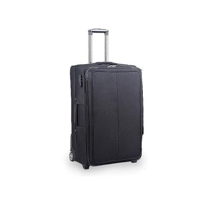 China Cheap Double Spinner Travel Soft Lightweight Travel Trolley Luggage Suitcase For Sale for sale