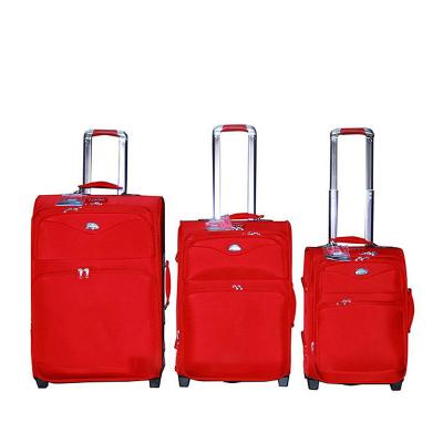 China 3PCS Polyester Trolley Travel Rolling Wheel Luggage For Women for sale