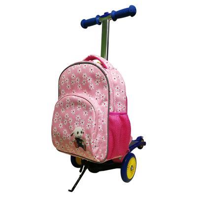 China 16Inch Children Waterproof Lightweight School Bag With Scooter for sale