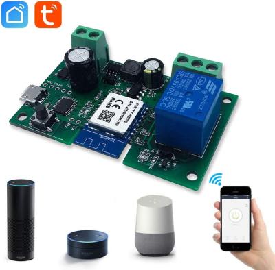 China Tuya Life Smart Wifi Relay Module Wireless Remote Control WiFi Momentary Smart Home Sealed/Smart DIY Inching Relay Switch for sale