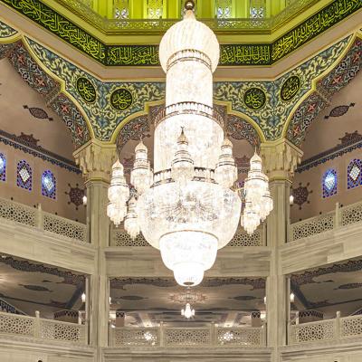 China Traditional Custom Mosque Extra Large Church Crystal Chandelier For Decorative Mosque for sale