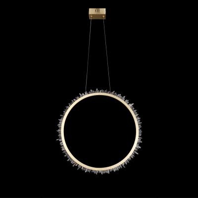 China Modern Indoor Luxury Home Hotel Living Room Ceiling Hanging Lamp Modern European Led Ring Chandeliers Pendant Lights for sale