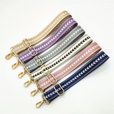 China Bag Accessories Stripes Strap Ties Sling Bags Single Shoulder Strap For Handbags for sale