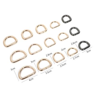 China Metal Accessories Wholesale Metal Stainless Steel O Ring D Ring Aluminum For Bag for sale