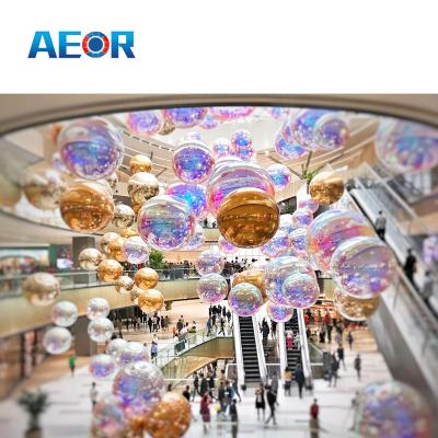 China CE / CPC Certified Size & Color Customizable Inflatable Mirror Ball For Christmas Decoration for sale