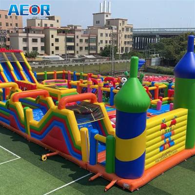 China Commercial  outdoor big fun city jumping bounce house inflatable amusement park for sale