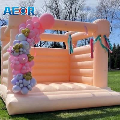 China Casa de salto blanco comercial globo de salto casa de salto blanco casamiento portero saltando castillo inflable en venta