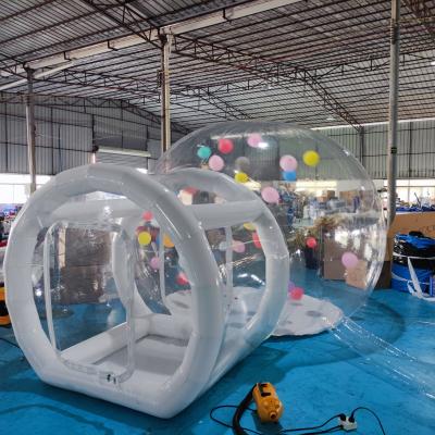 China Kids Party Infaltable Bubble House Clear Crystal Igloo Dome 10ft Inflatable Tent for sale