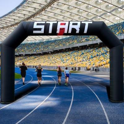 China Factory Customized Air Arch Sponsor Branding Start Finish Line Sports Advertising Inflatables for sale