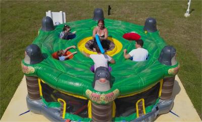 China Customized Inflatable Interactive Human Whack-A-Mole Game With Blower And Repair Kit for sale