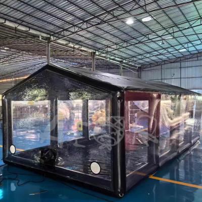 China Transparent Inflatable Car Garage Capsule Tent Outdoor Inflatable Car Cover Tent for sale