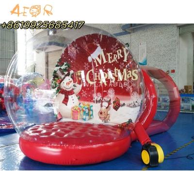 China Inflatable Snow Globe Custom Glitter Snow Globes Christmas Snowman Santa Water Globe Kit for sale