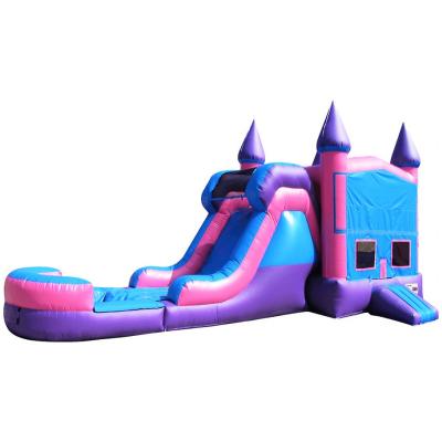 China Kids Moon Inflatable Bouncy Castle Jumping Bouncer Slide Combo For Playground Party for sale