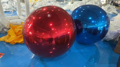 China Anging Inflatable Mirror Ball Mirror Balloon Giant Mirror Sphere For Decoration Sealed Gold/Silver Ball for sale