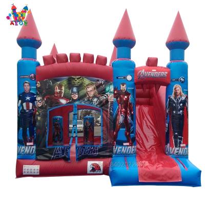 China The Avengers Commercial Grade Bouncy Combo Juegos Inflables Inflatable Jumping Castle Slide Kids Bounce House Bouncer for sale