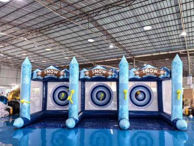 China Commercial PVC Giant Inflatable Axe Throwing Game Inflatable Ball Toss Target Dart Board Game for kids and adults for sale