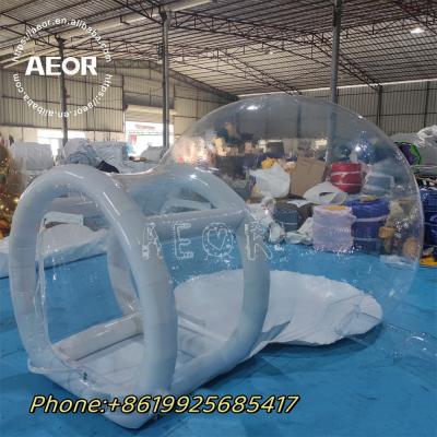 China High Quality Large Popup Clear Resort Villa Dome Hotel Bubble Bounce House Inflatable Balloon Tent 3Rooms For Sale for sale