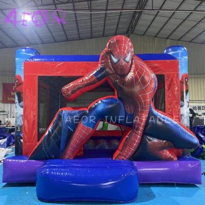 China Playground Spiderman Theme Bounce House Outdoor Children Inflatable Castle for sale