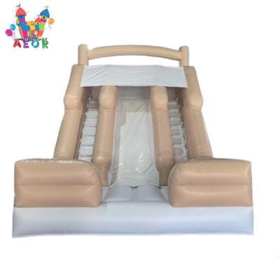 China Inflatable Slides Double Lane Slide Pastel Color Slide cheap price for sale