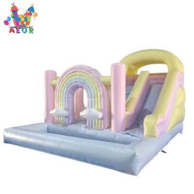 China Pastel Bounce House Inflatable Bouncer Castle Wedding Inflatable Bounce House for sale