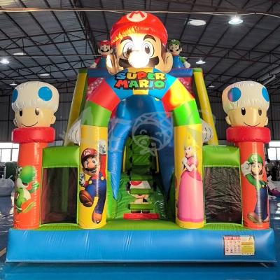 China Kids Ondoor Inflatable Amusement Theme Park With Obstacle Courses Inflatable Playground Fun City for sale