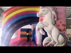 Unicorn castle with slide combo