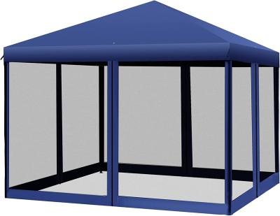 China 10' Rainproof x 10' Pop Up Canopy Tent With Netting, Pop Up Gazebo, Ez Up Screen House Room With Carry Bag for sale