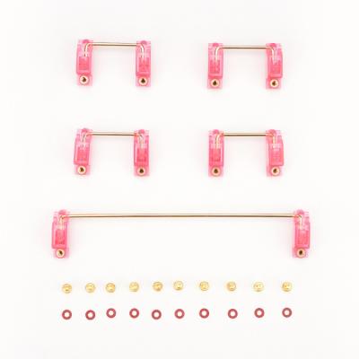 China DIY Mechanical Keyboard Stabilizer Gold Plated Screw In New PCB Mount Stabilizers 2U 6.25U for sale