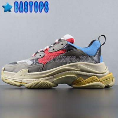 China Triple Trainer Sneakers Red Blue Gray For Men High Quality Brand Rubber S and Women for sale