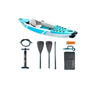 China Wholesale 2022 Folding Kayak Wholesale Needle Drop Boat PVC Inflatable Kayak 2 People Cheap for sale