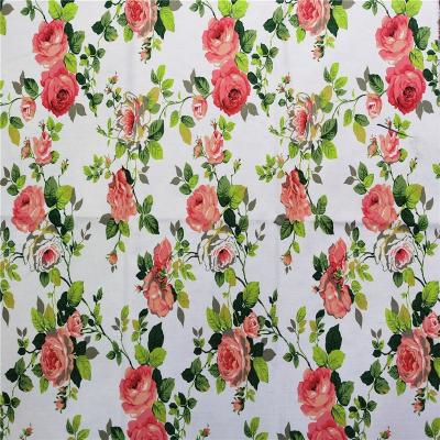 China Antistatic ready to ship flower designs cotton canva bag printing fabric for bag for sale