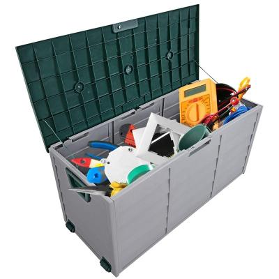 China Sustainable 290 Liter 63 Gallon Garden Storage Box UK Household Container Storage Box for sale