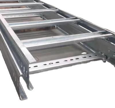 China Construction Exterior Waterproof Width Hot Dip 200mm Galvanized GI Steel Harrow Ladder Type And Trunking Cable Trays Price for sale