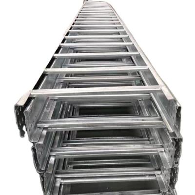 China HDG Construction Customized 6000mm Long Outdoor Waterproof Hot Dip Galvanized Steel Harrow Ladder Type And Trunking Cable Trays Price for sale