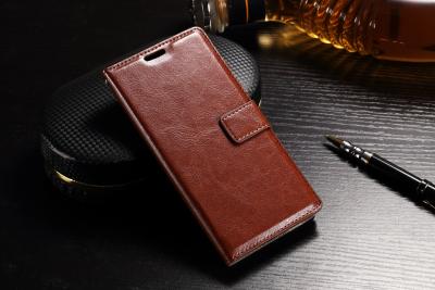 China Slim Fit Sony Xz Leather Case Wallet Crazy Horse PU For Drop Protection for sale