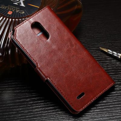 China Drop Protection LG Stylo 3 Wallet Case , Heavy Duty Leather LG Flip Cover for sale