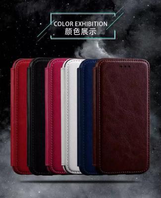 China Book Cover IPhone Leather Wallet Case For Iphone 7 Plus Flip Stand Two Card Slot for sale