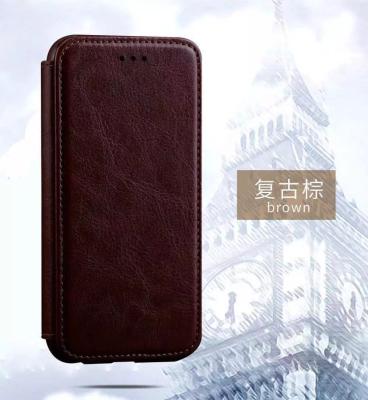 China Samsung S8 Magnetic Leather Case Full Protection Business Use Side Flip for sale