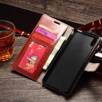 China Sony M4 Aqua Durable Sony Xperia Leather Case Wallet Stand Handmade Anti - Dirt for sale